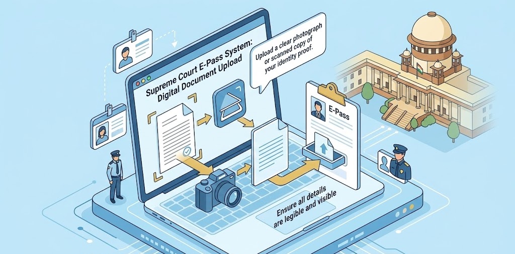 Supreme Court Visitor Entry E-Pass Application and Issuance Procedure