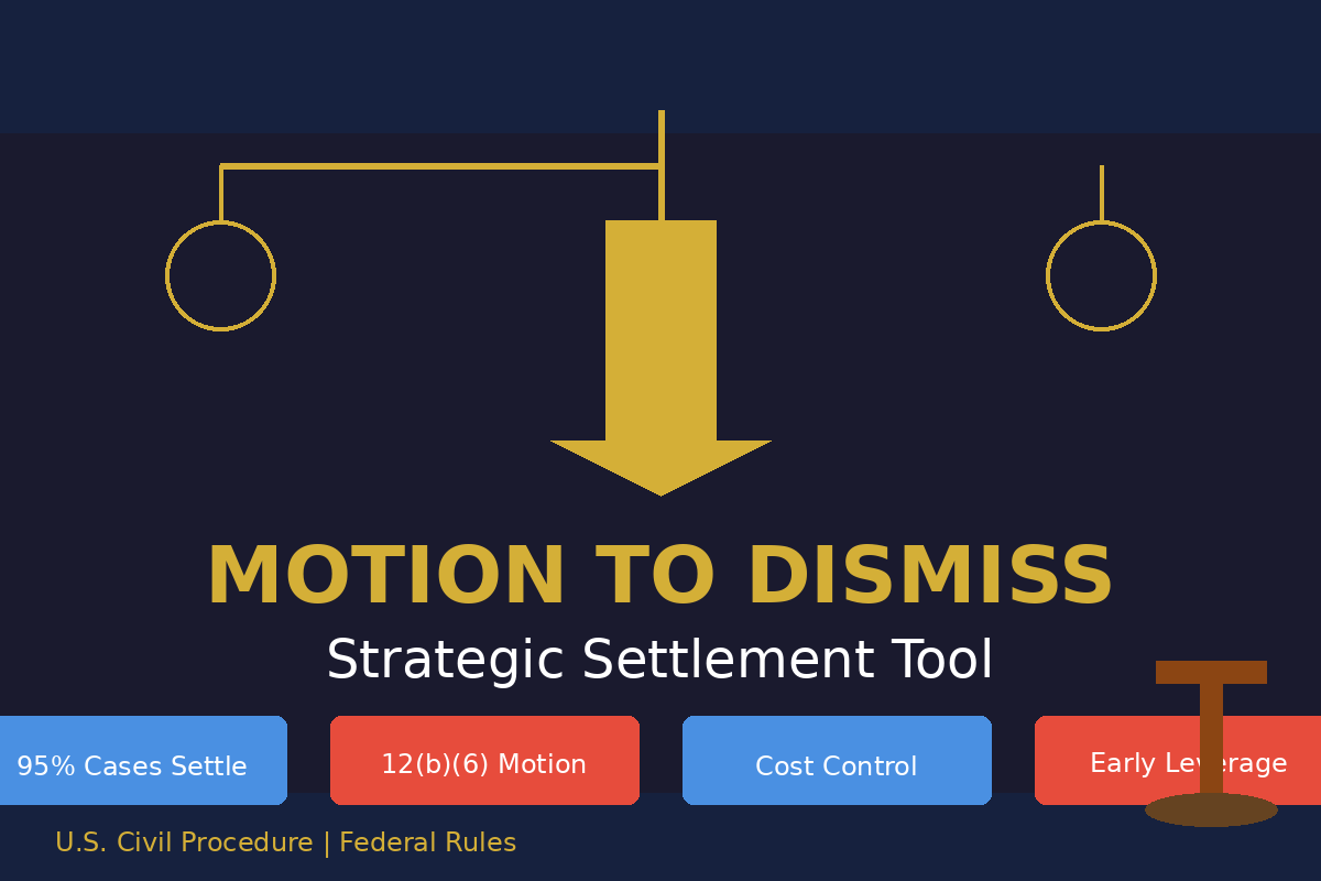 Motion to Dismiss as a Settlement Strategy