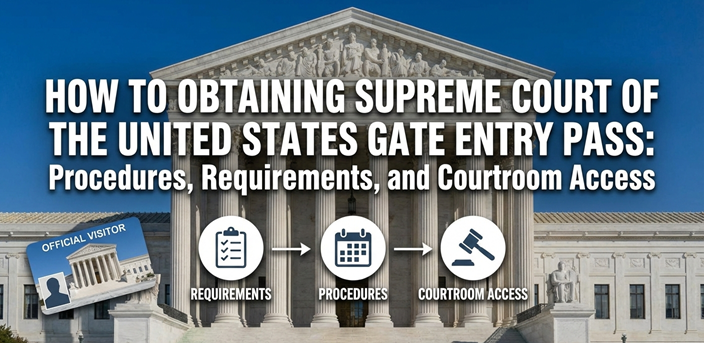 How to Obtaining Supreme Court of the United States Gate Entry Pass