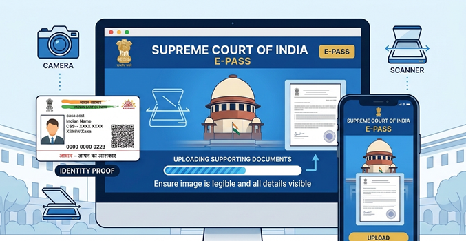 Supreme Court Visitor Entry E-Pass Application and Issuance Procedure