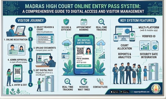 Madras High Court Online Entry Pass System