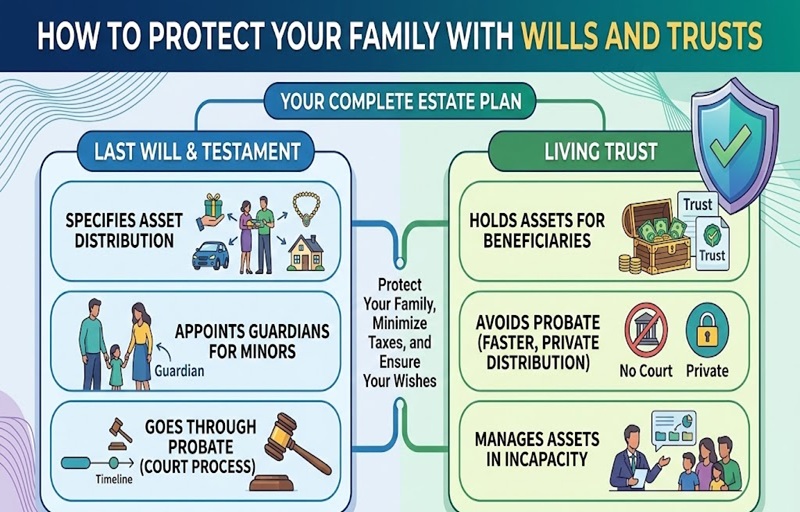 How to Protect Your Family with Wills and Trusts