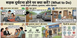 सड़क दुर्घटना होने पर क्या करें?