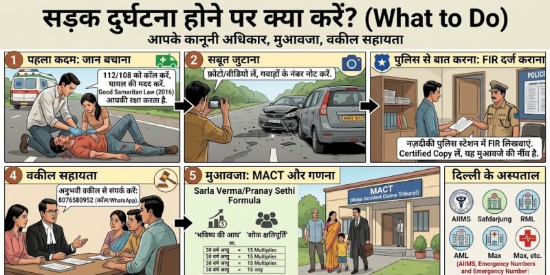 सड़क दुर्घटना होने पर क्या करें?